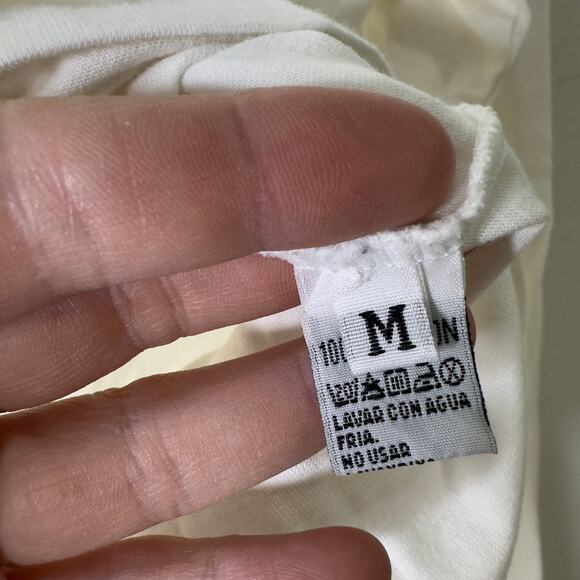 Vintage Alfa‎ Romeo Polo Shirt Men's Medium White Rugby Long Sleeve Racing Car - Picture 5 of 12